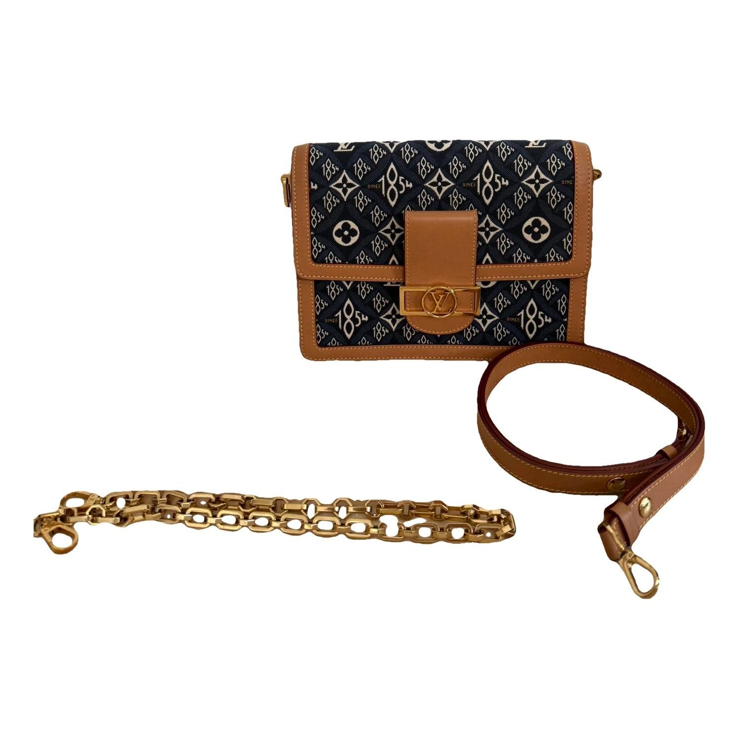 Dauphine leather handbag