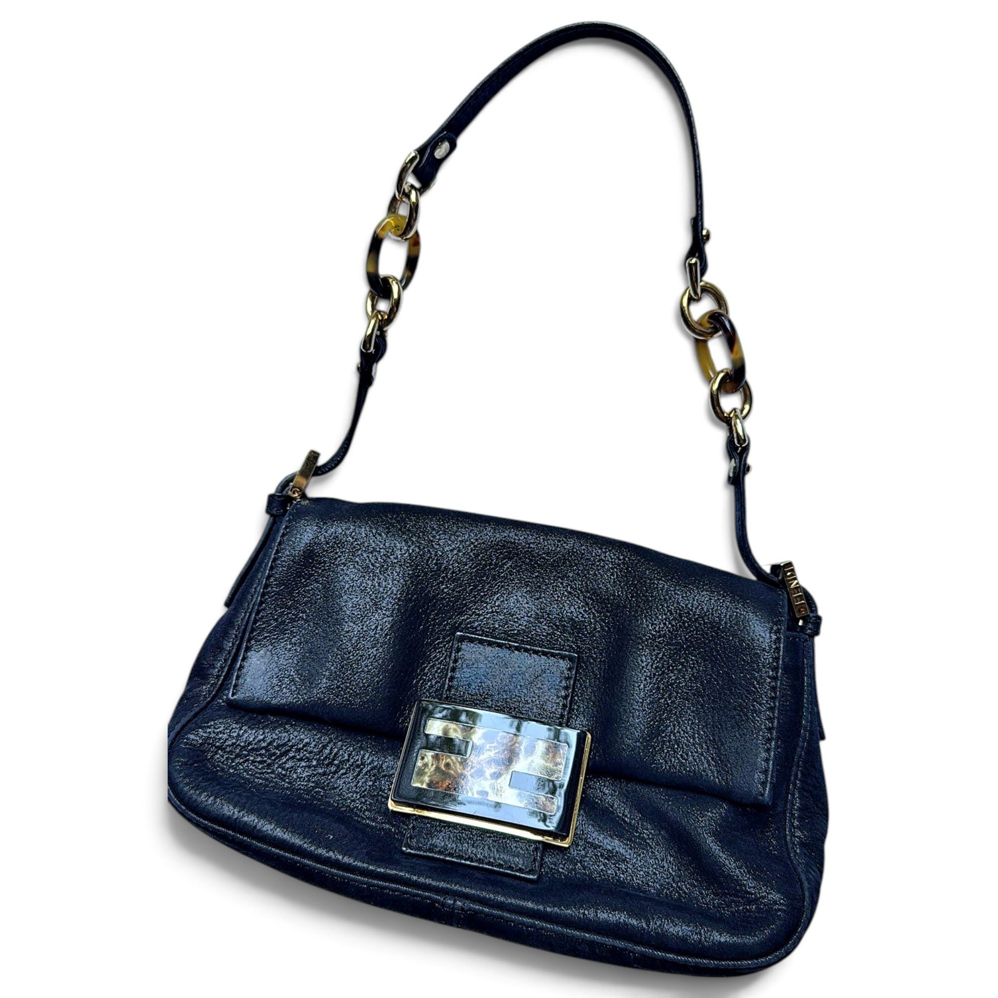 Baguette leather handbag