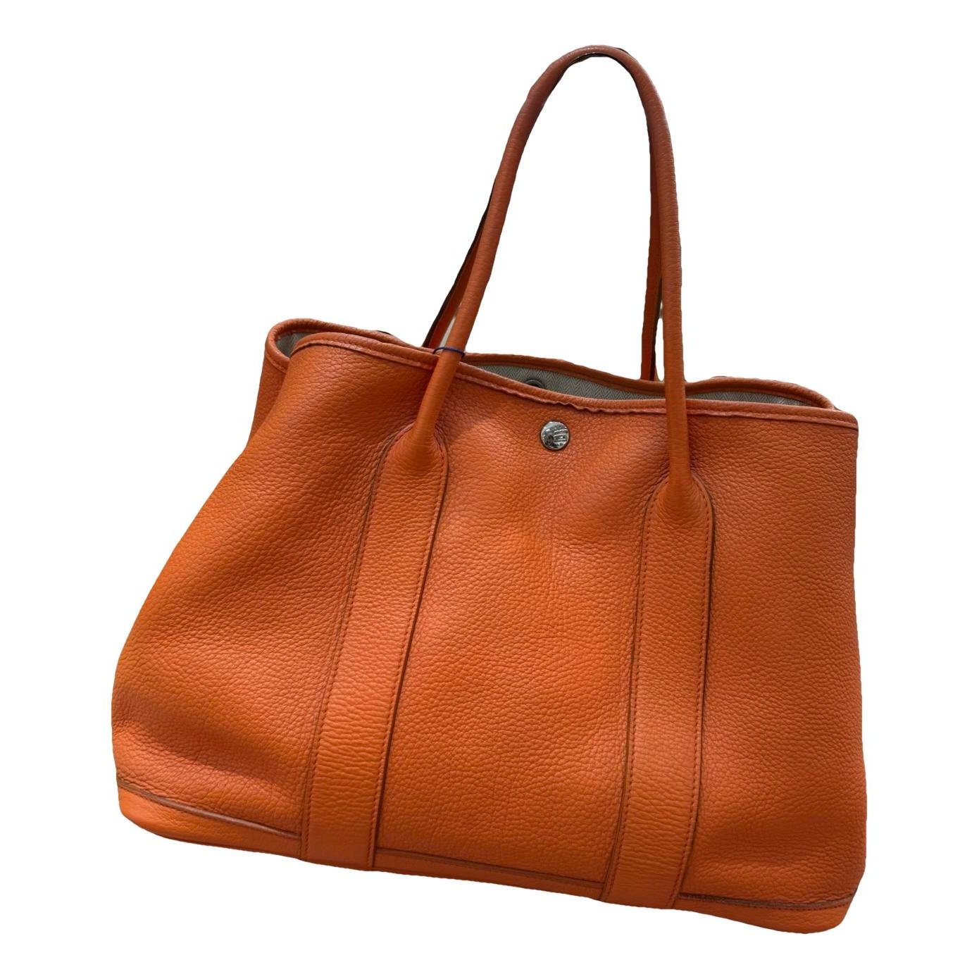 Hermes Garden Party 36 Handbag Orange