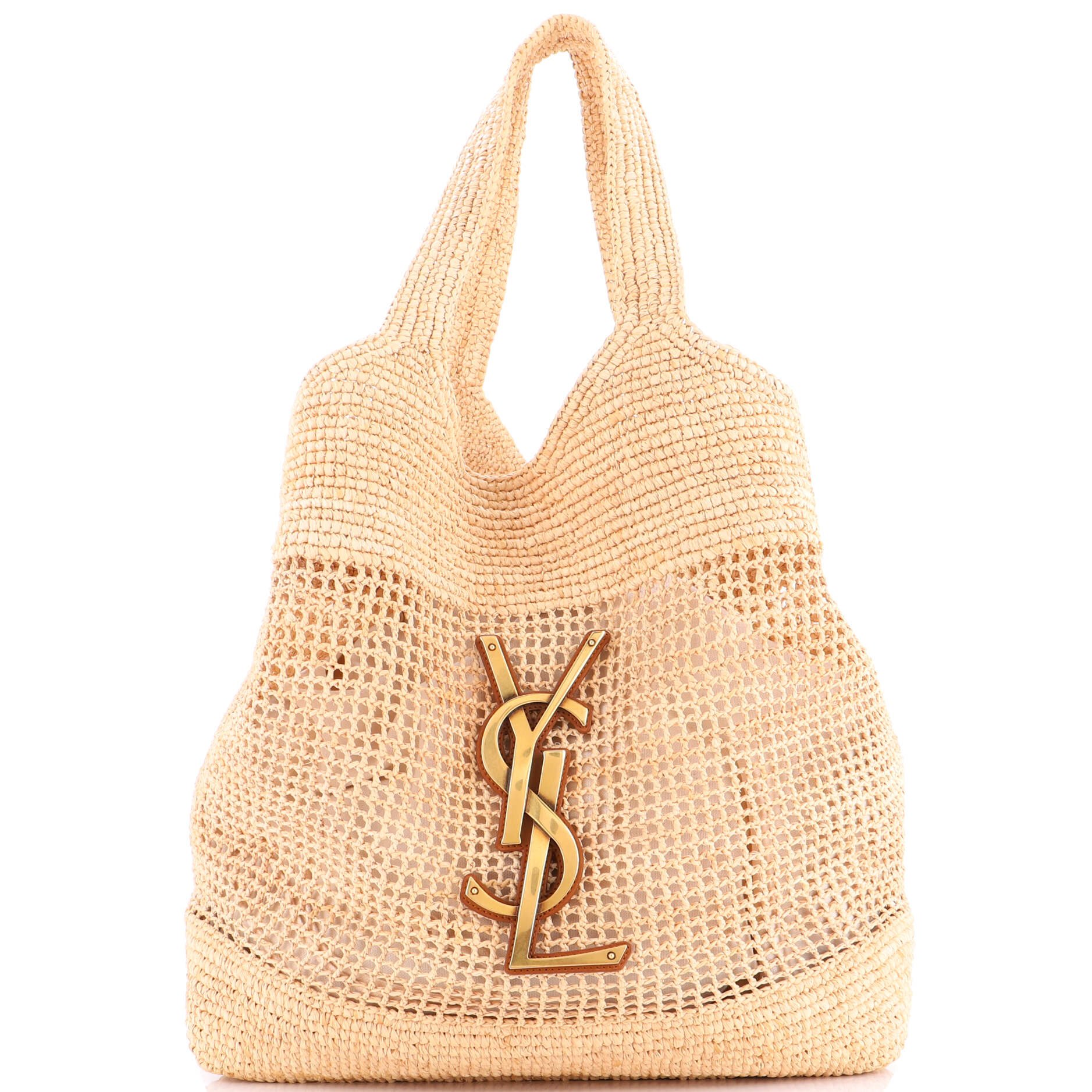 Saint Laurent Icare Shopping Tote Raffia Maxi