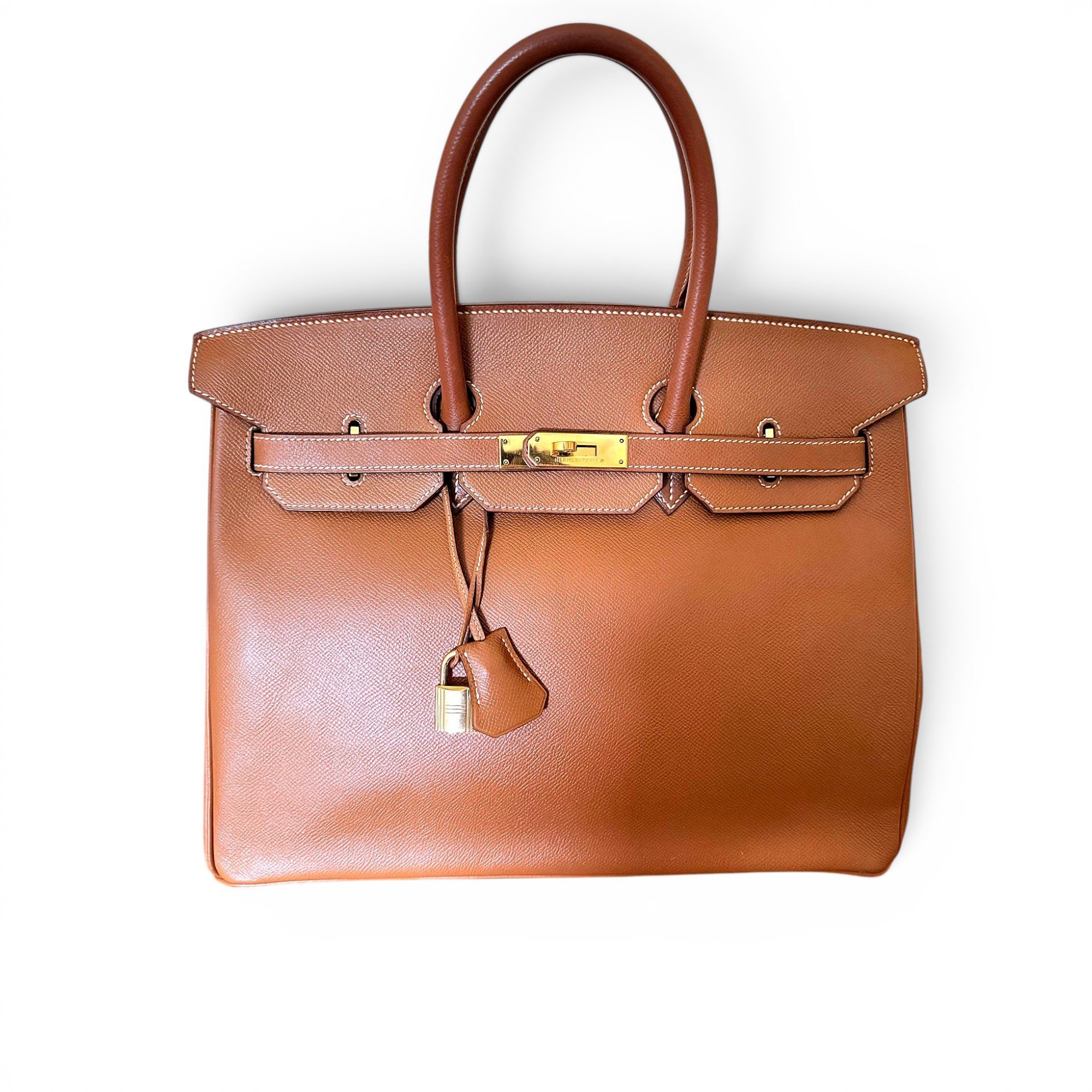 Birkin 35 leather handbag