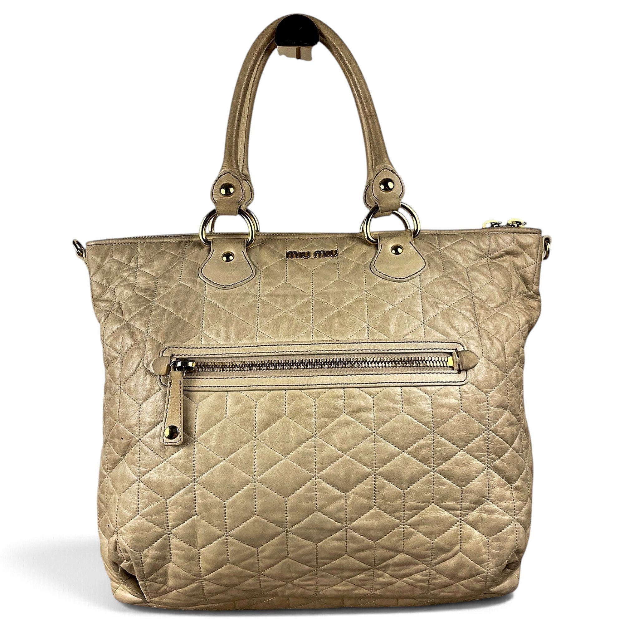 Miu Miu Matelassé leather handbag