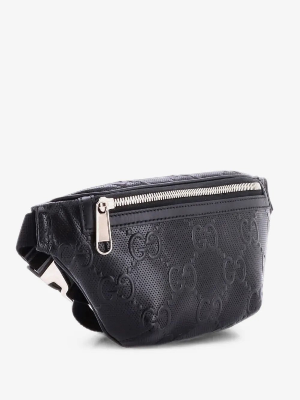 GG Embossed Perforated Leather Small belt bag