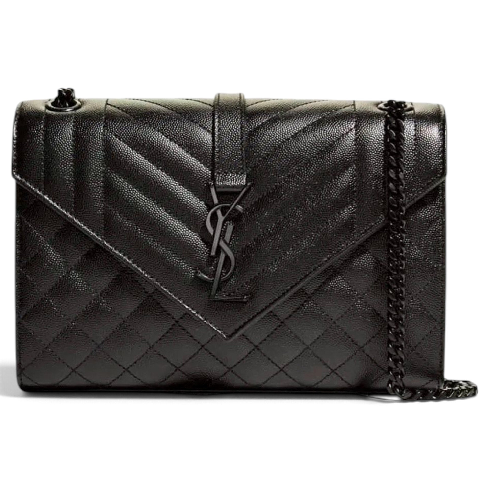 Envelope leather handbag
