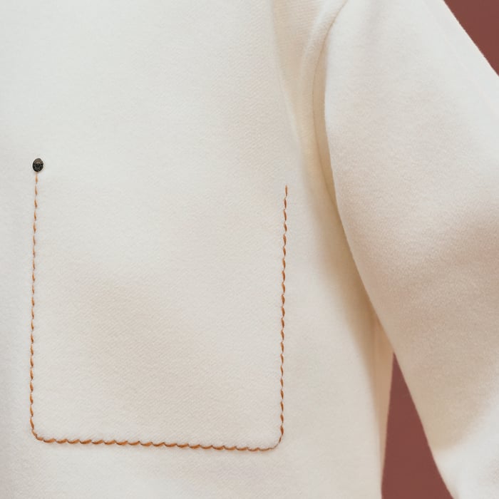 Blanc Naturel Short Coat
