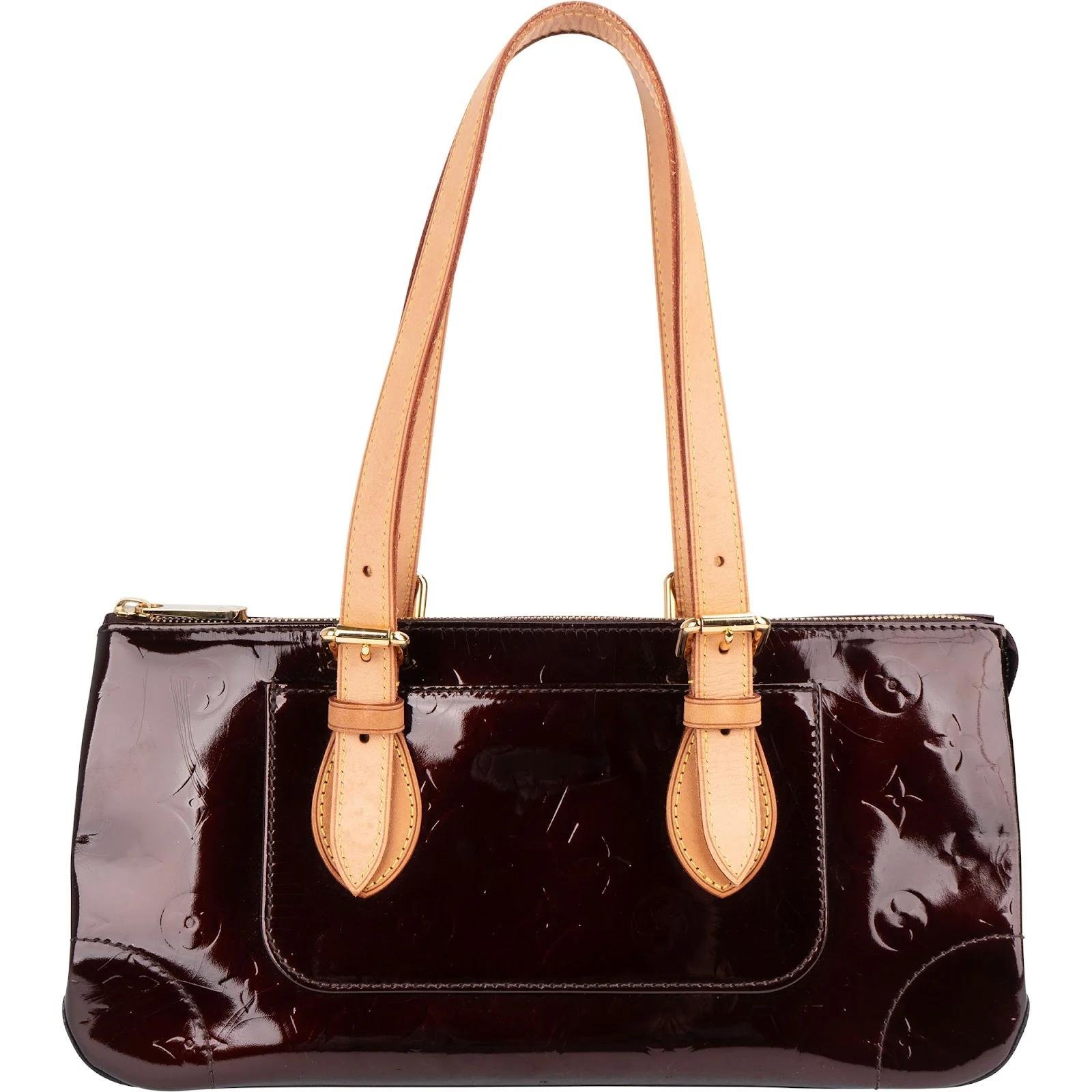 Rosewood leather handbag