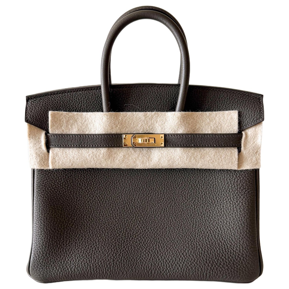 Birkin 25 leather handbag