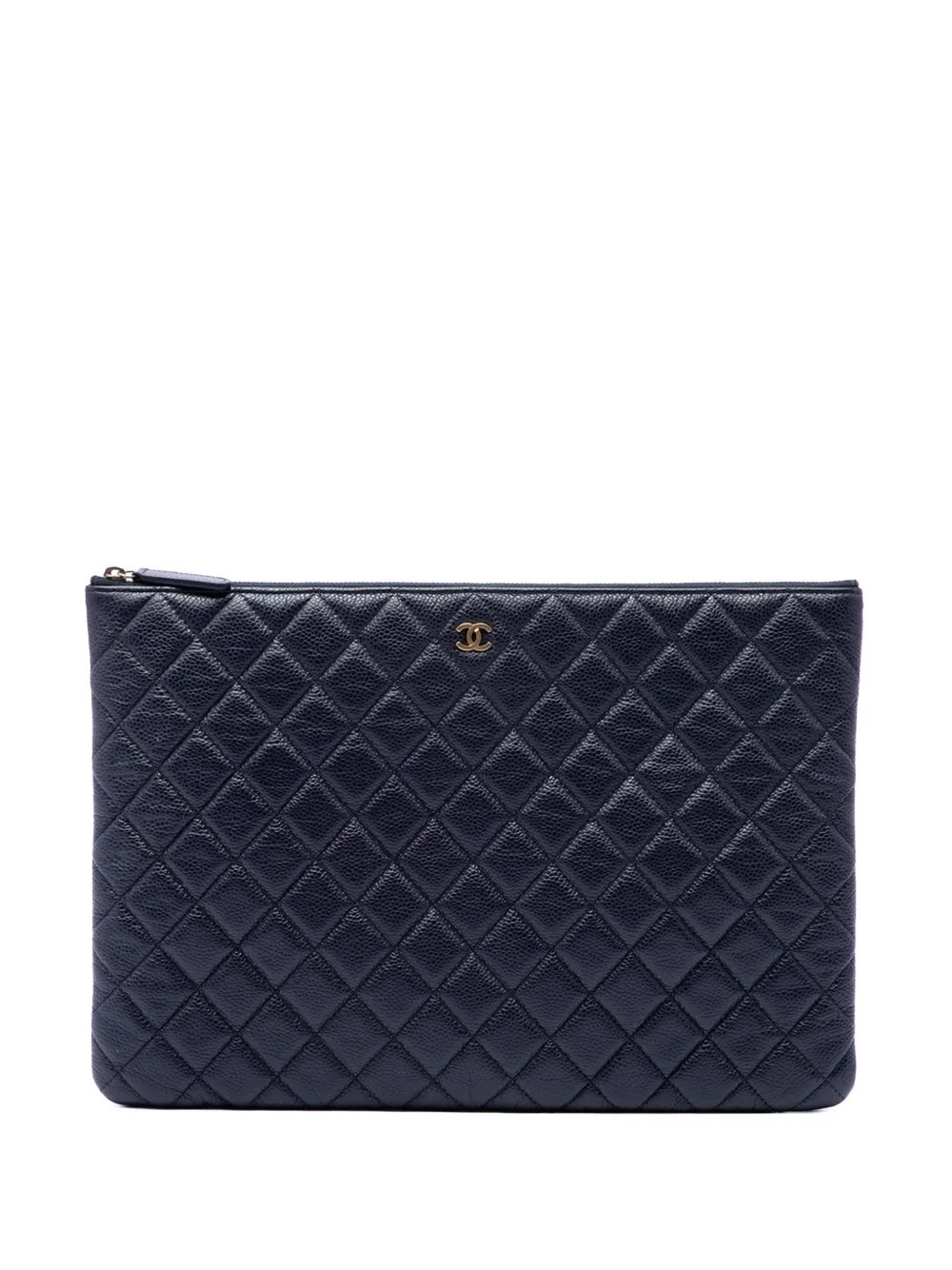 2015-2016 Large Quilted Caviar O Case clutch bag