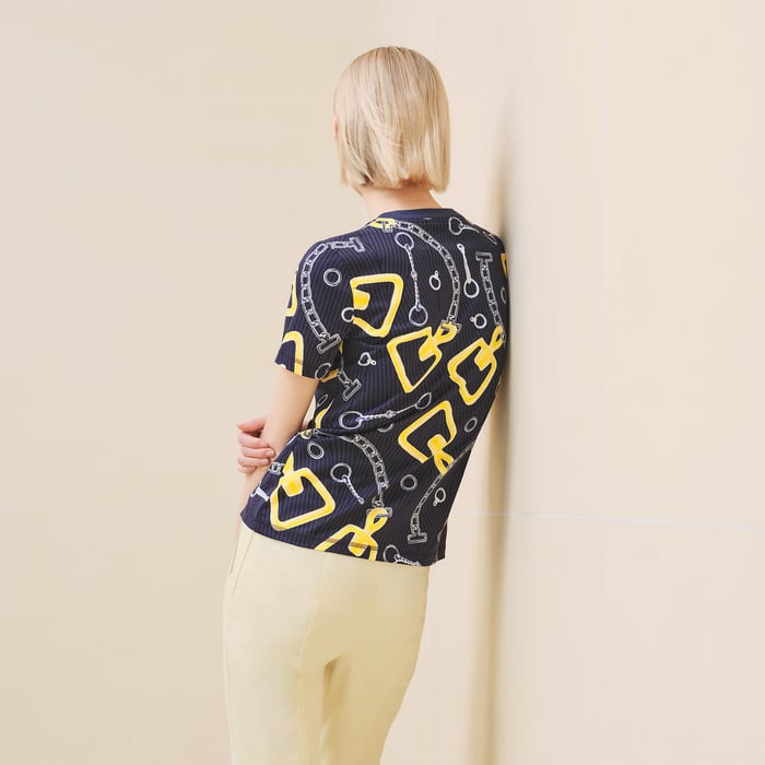 Violet Améthyste "Effet Kaleidoscope" Micro T-shirt