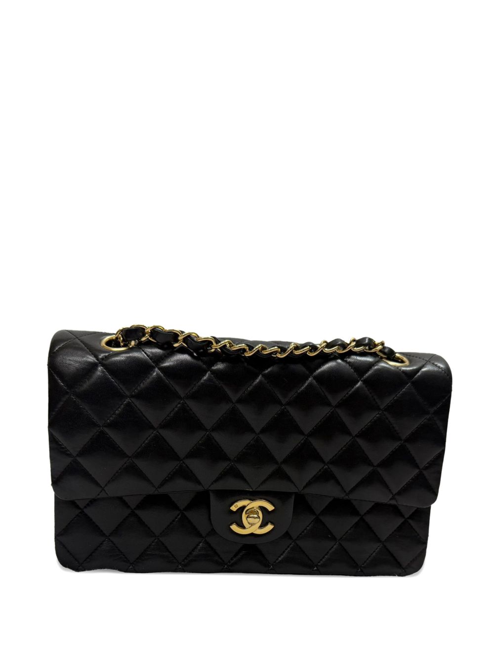 quilted CC turn-lock shoulder bag