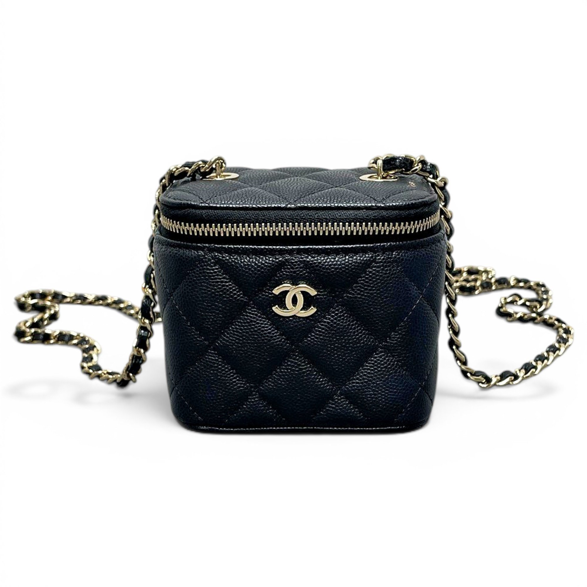 Trendy CC Vanity leather handbag