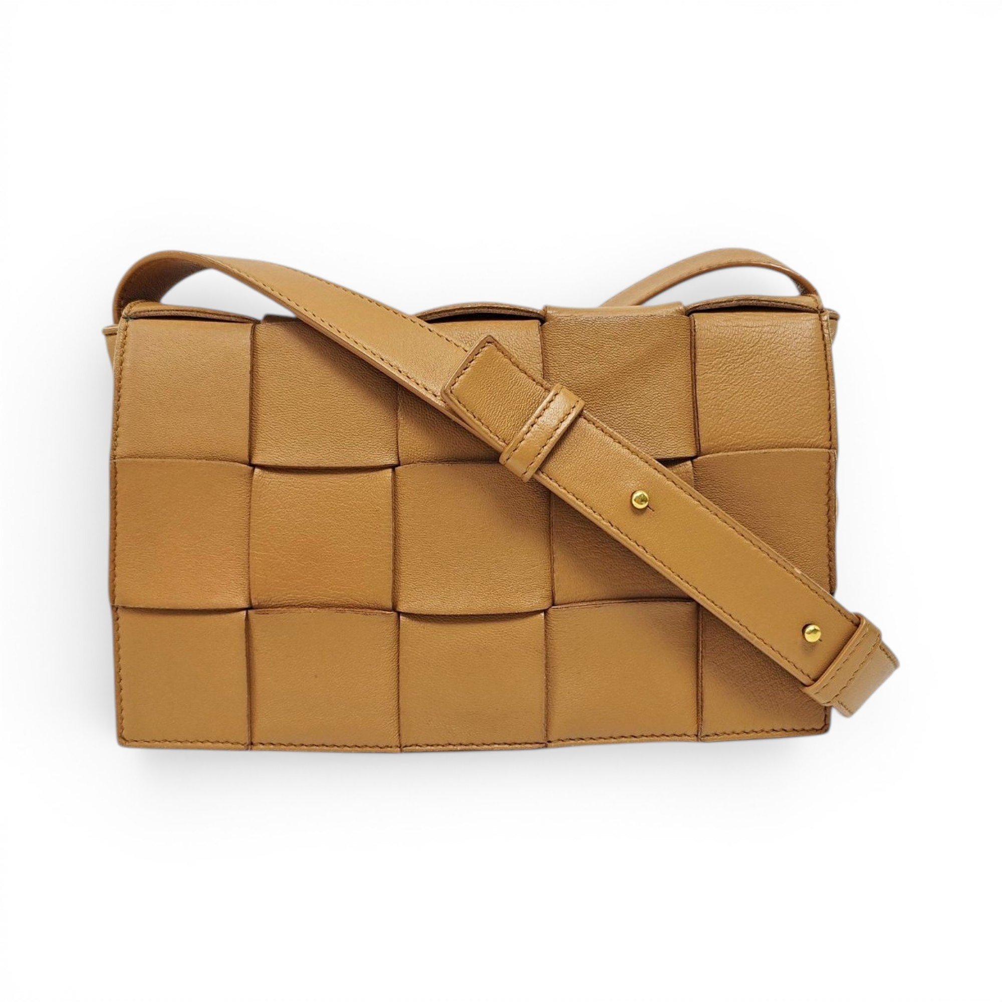 Cassette leather handbag