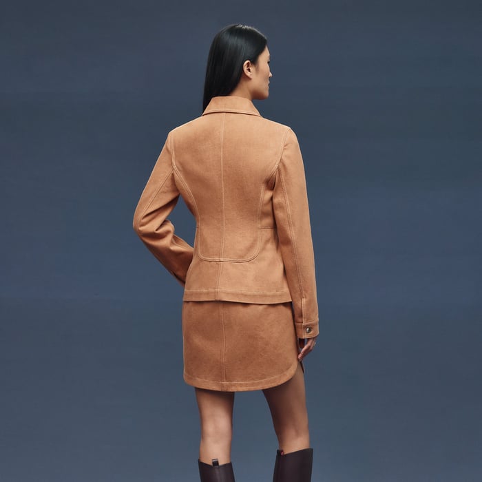 Marron Alezan Denim Equestrian Jacket