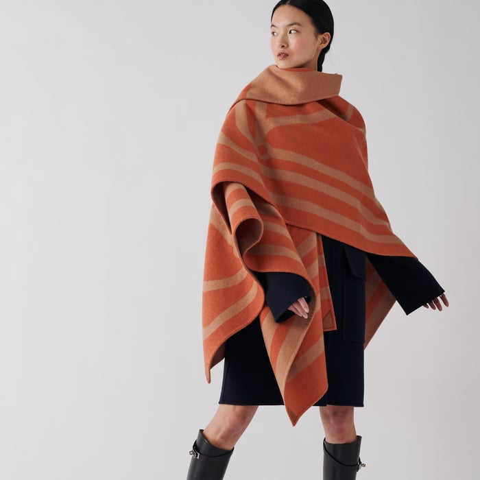 Voltige Double Face Poncho