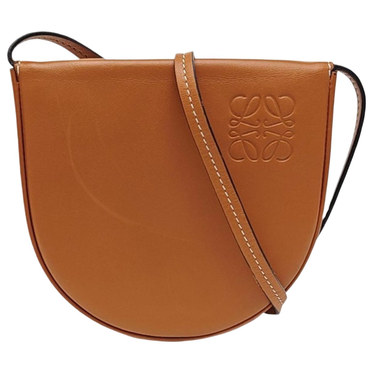 Heel leather handbag