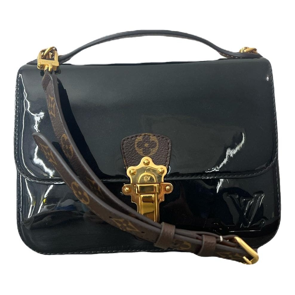 Cherrywood patent leather crossbody bag