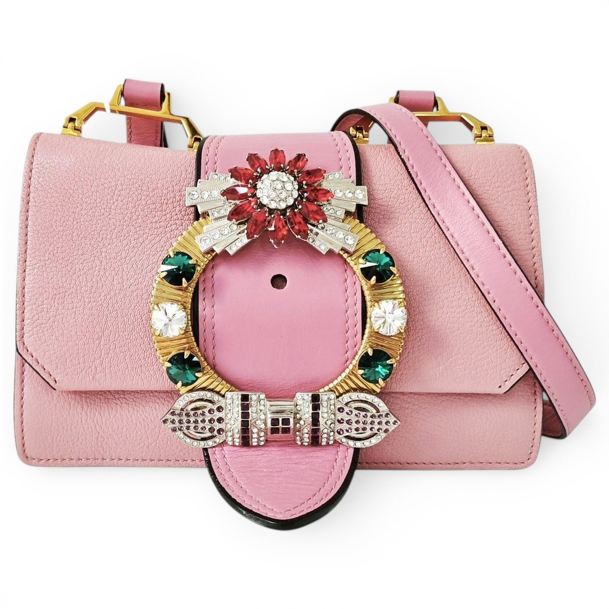 Miu Lady leather handbag