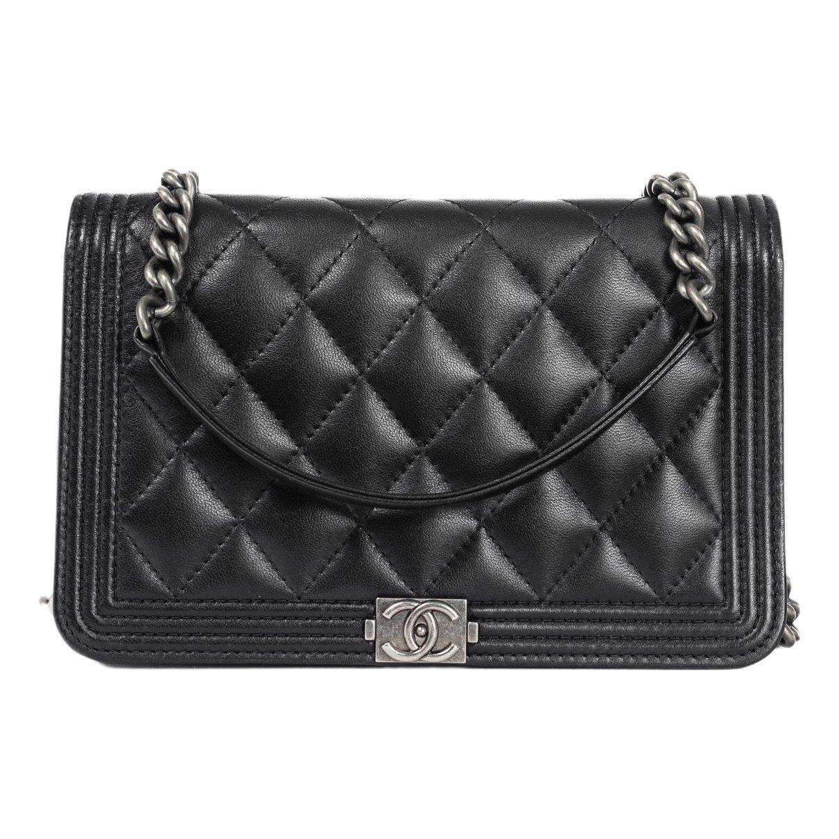 Wallet On Chain Boy leather crossbody bag