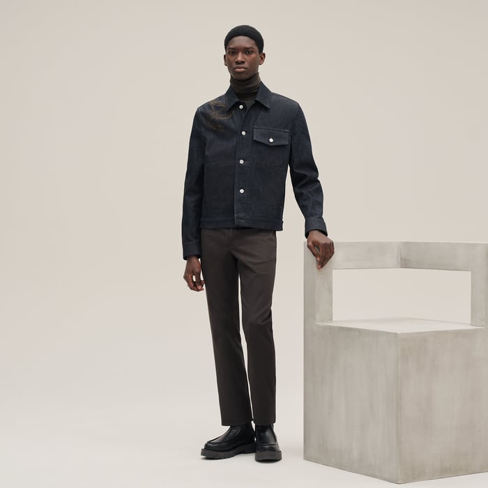 Indigo Straight Cut Denim Jacket
