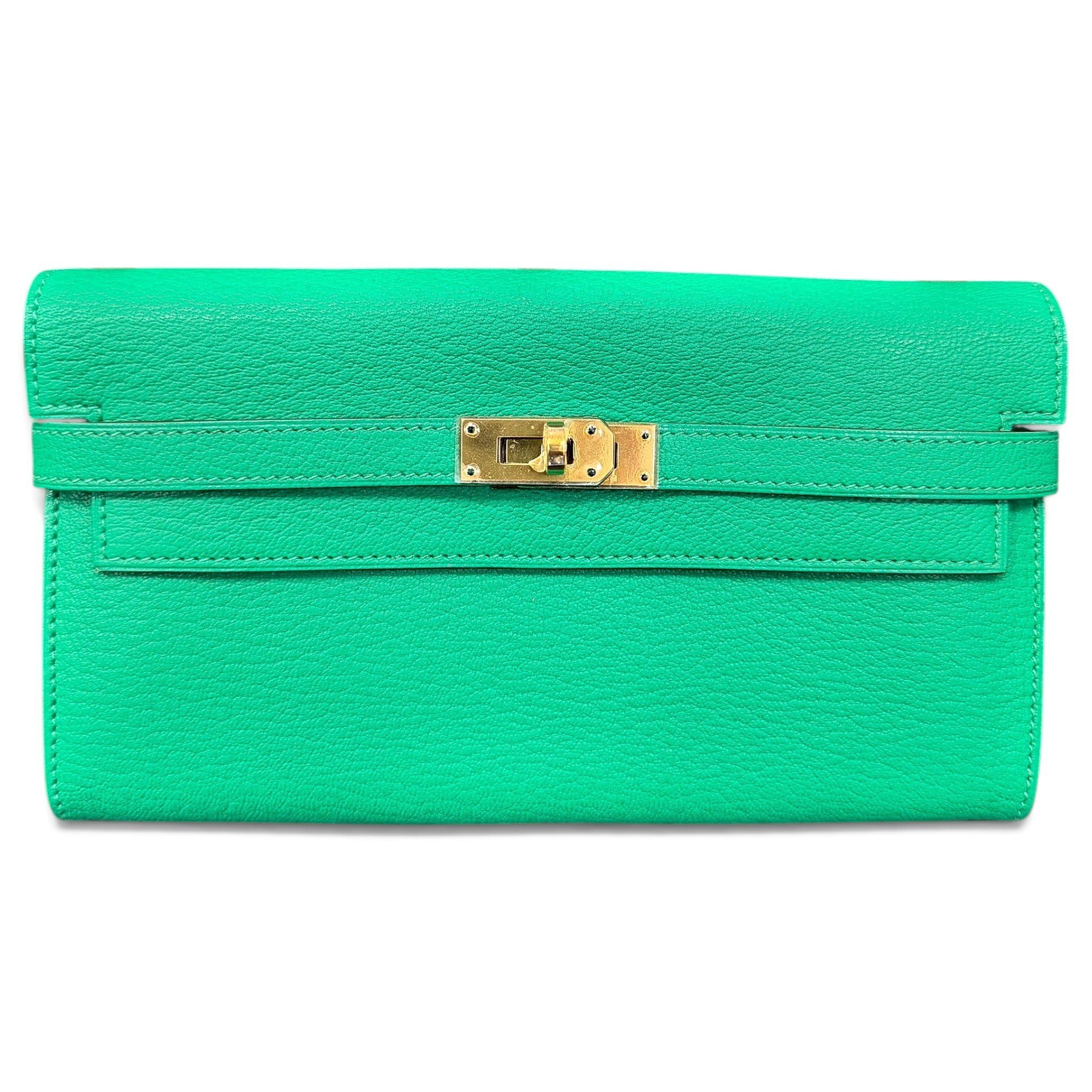 Kelly to go leather clutch bag