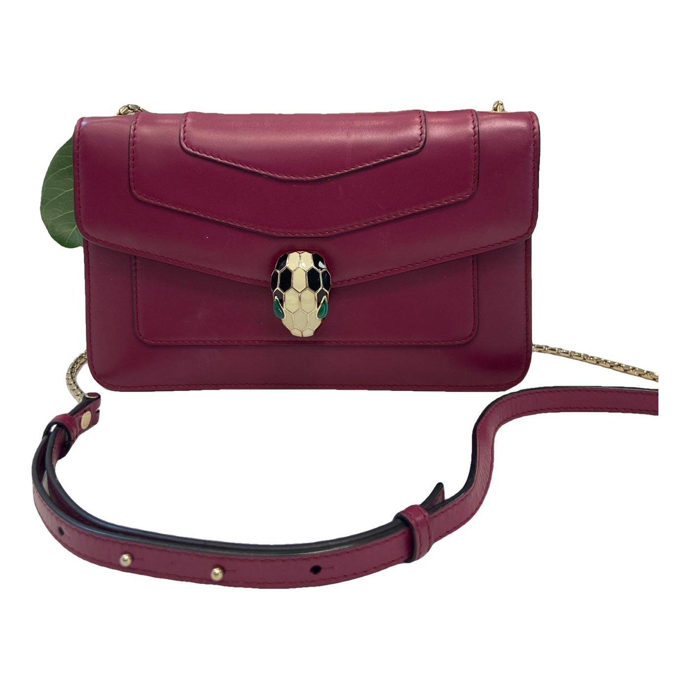 Serpenti leather handbag