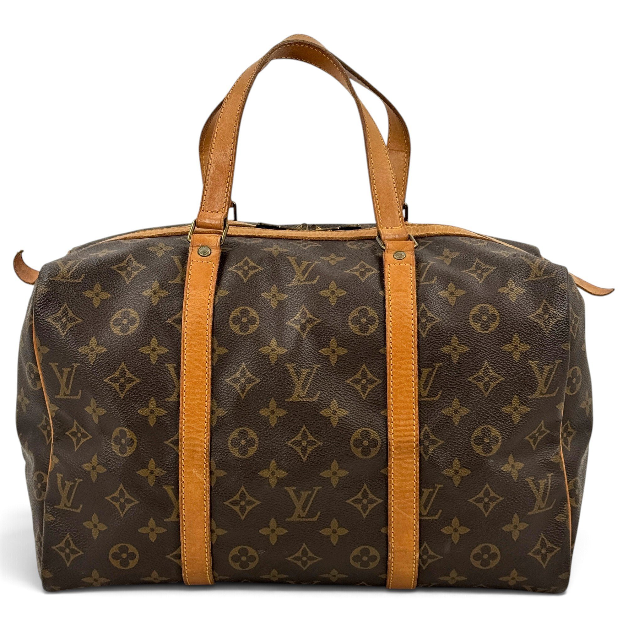 Sac souple leather travel bag