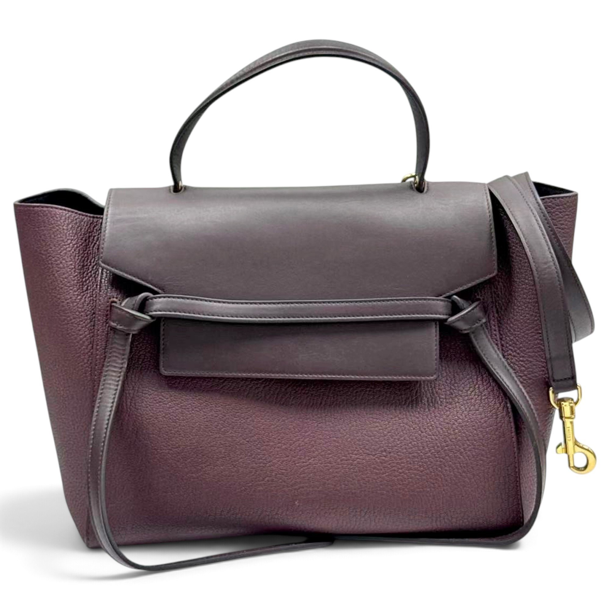 Belt leather handbag
