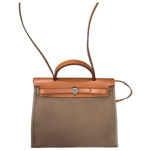 Hermes Herbag leather handbag