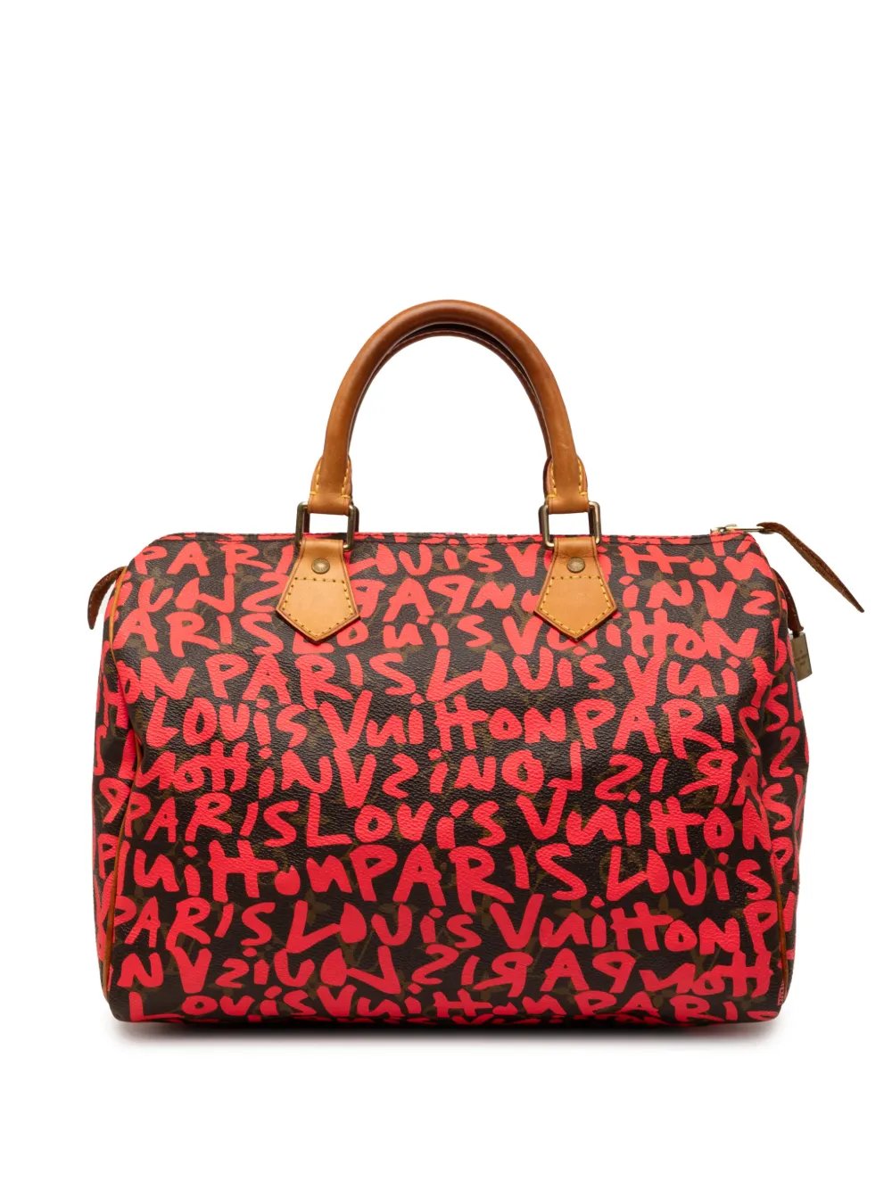 Louis Vuitton 2009 Stephen Sprouse Monogram Graffiti Speedy 30 boston bag