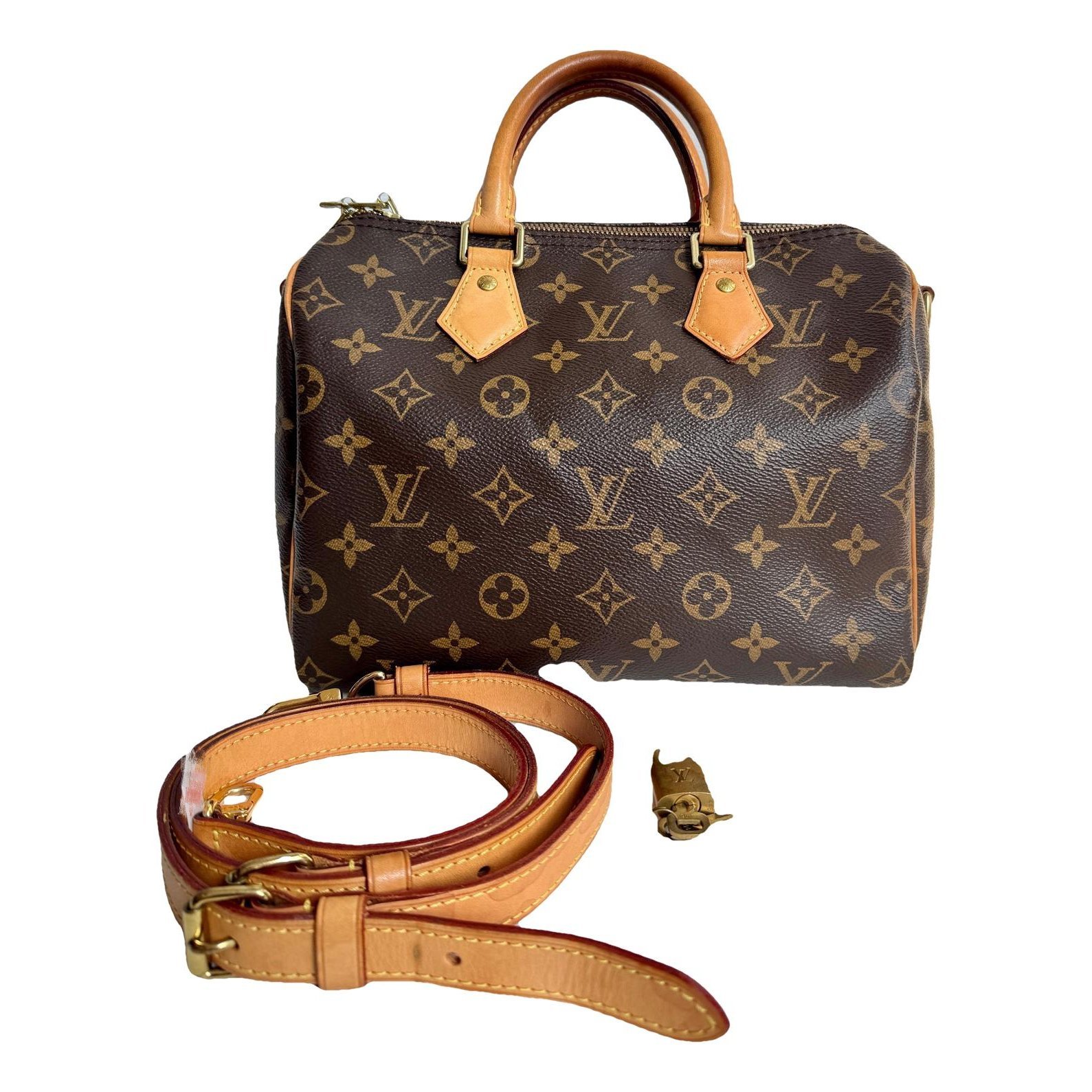 Speedy leather handbag