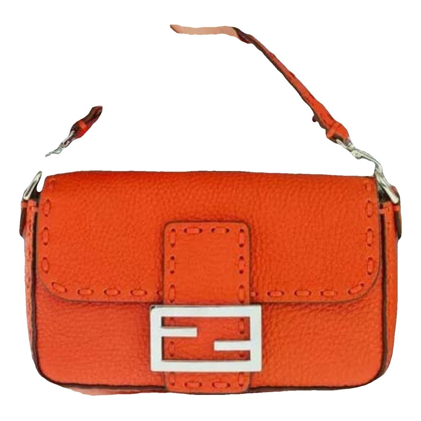 Baguette leather handbag