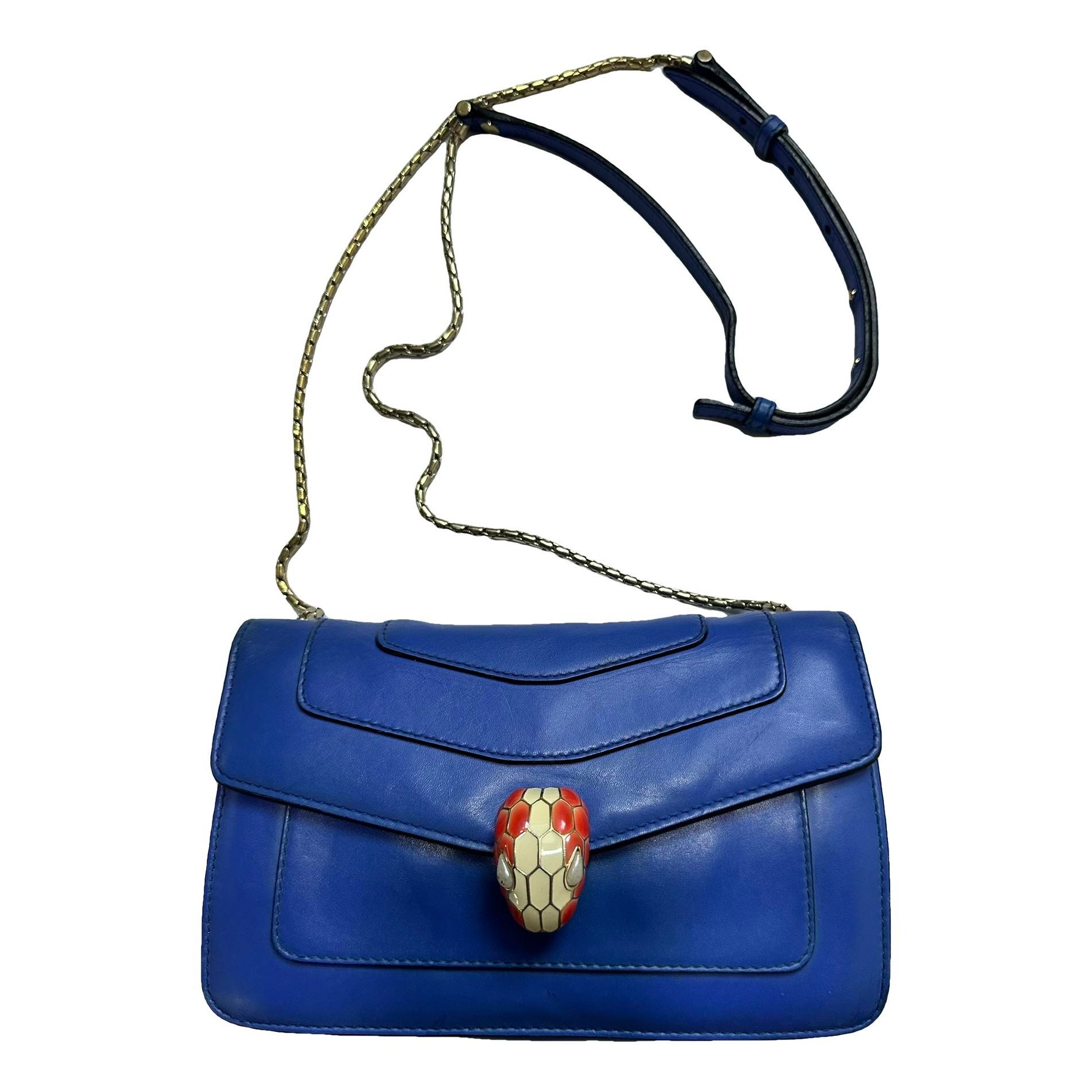 Serpenti leather crossbody bag