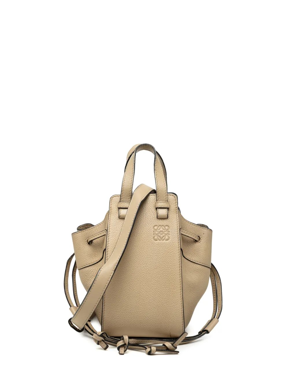 2019 Mini Grained Calfskin Drawstring Hammock Bag satchel