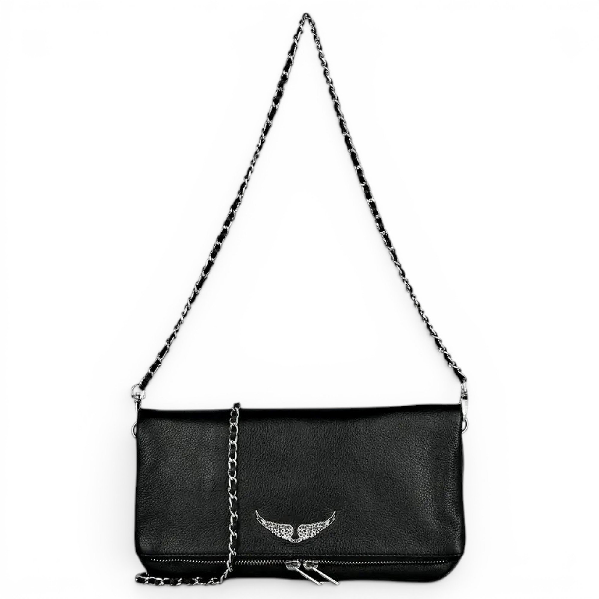 Rock leather crossbody bag