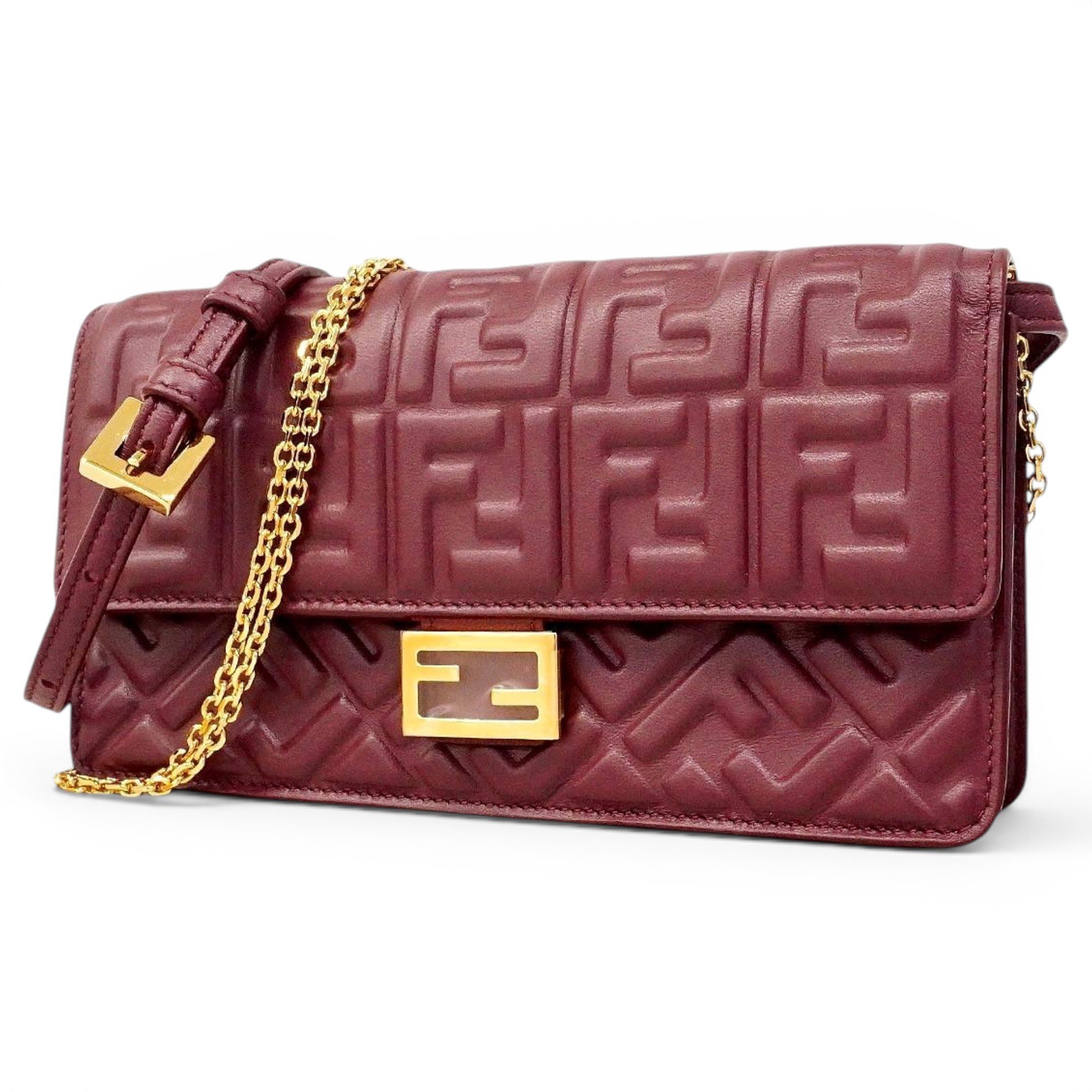Pocket leather handbag
