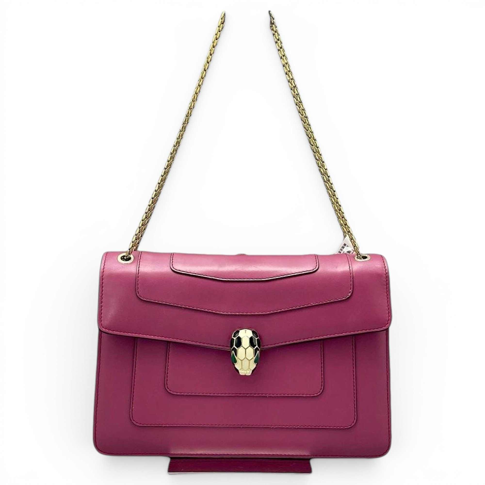 Serpenti leather handbag