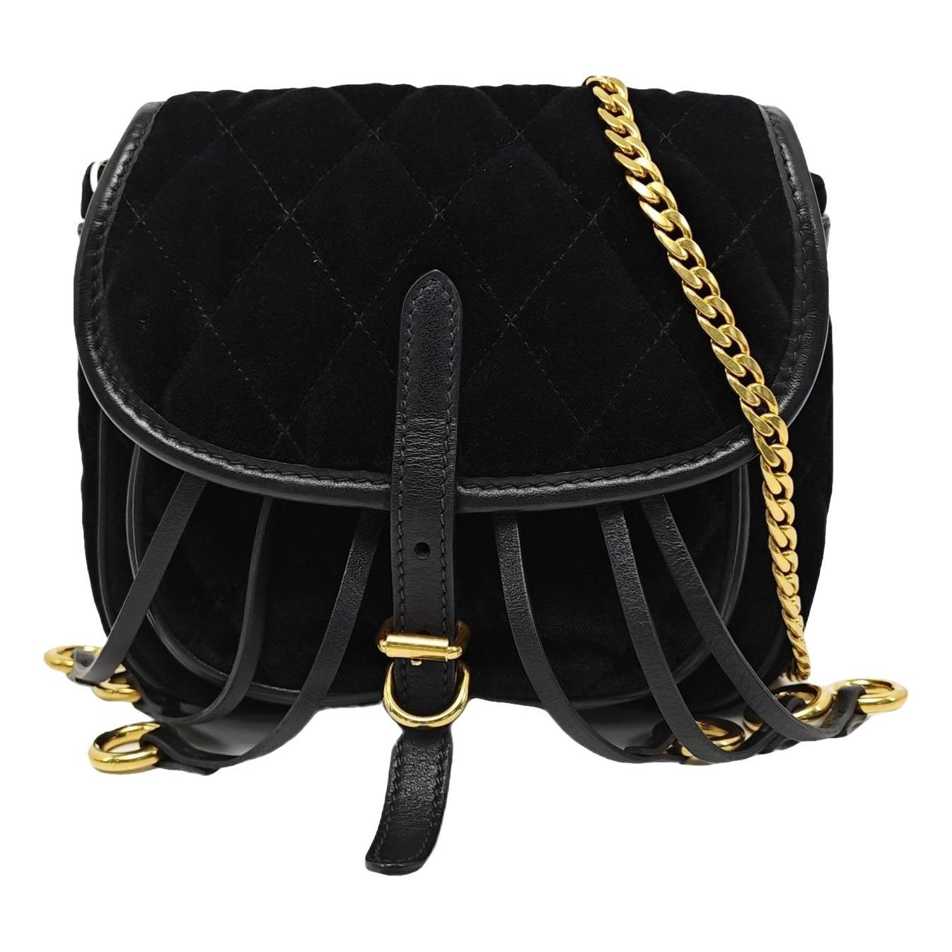 Velvet handbag