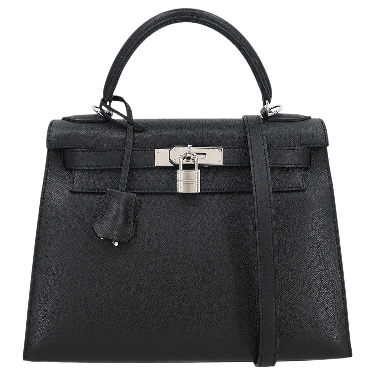 Hermes Kelly 32 Handbag Black Epsom Leather