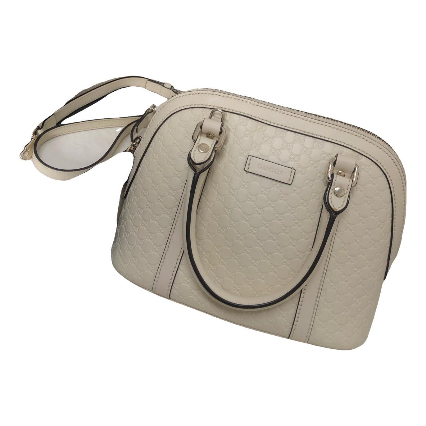 Dôme leather handbag
