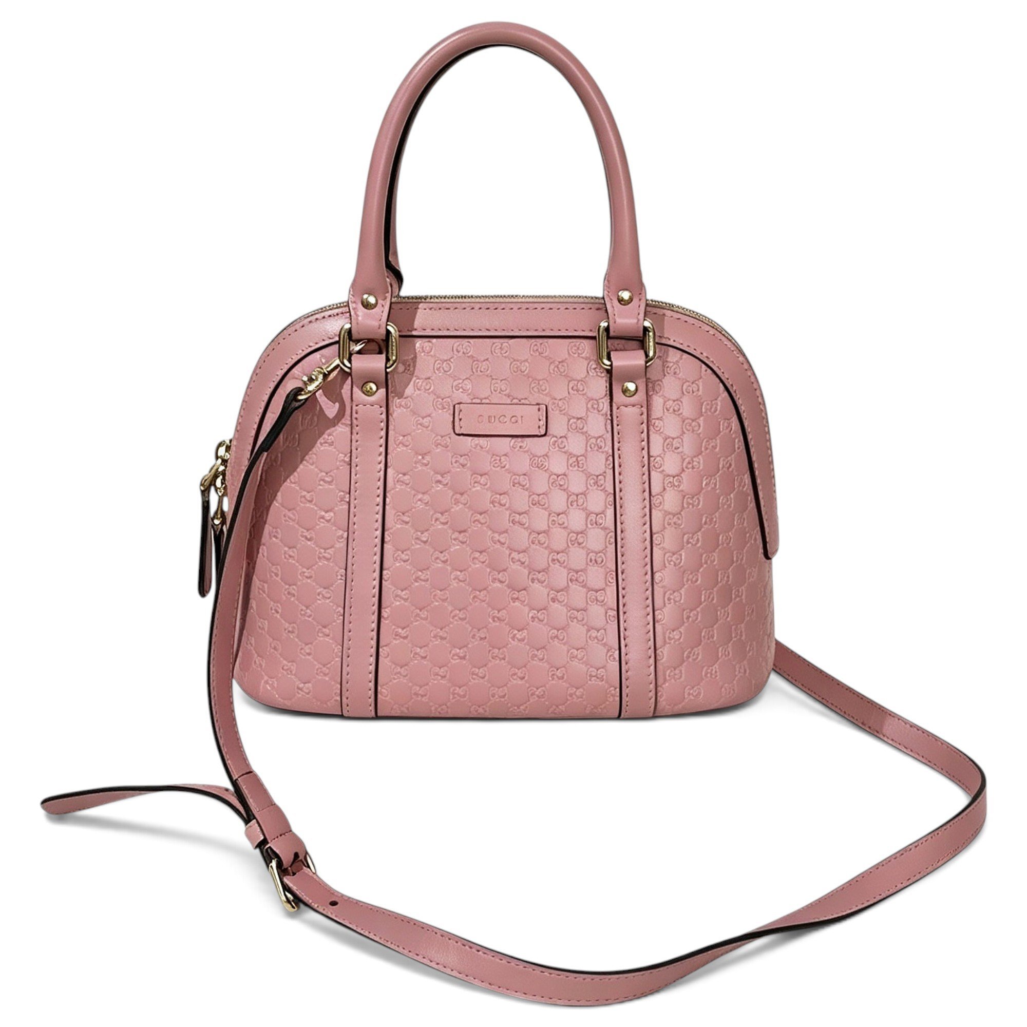 Dôme leather crossbody bag