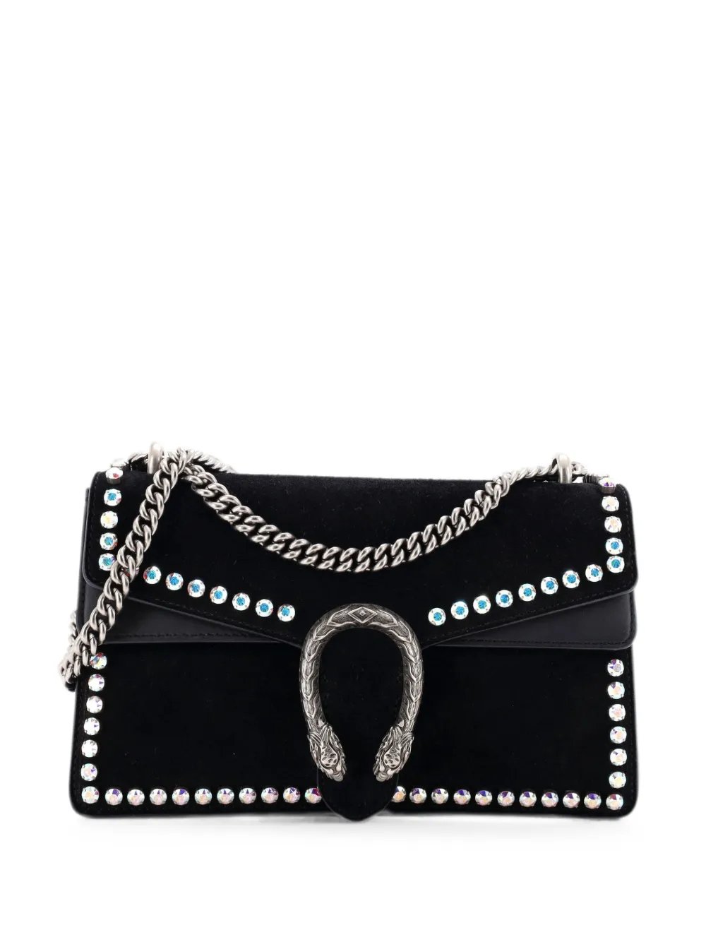 Dionysus Bag Crystal Embellished Suede Small shoulder bag