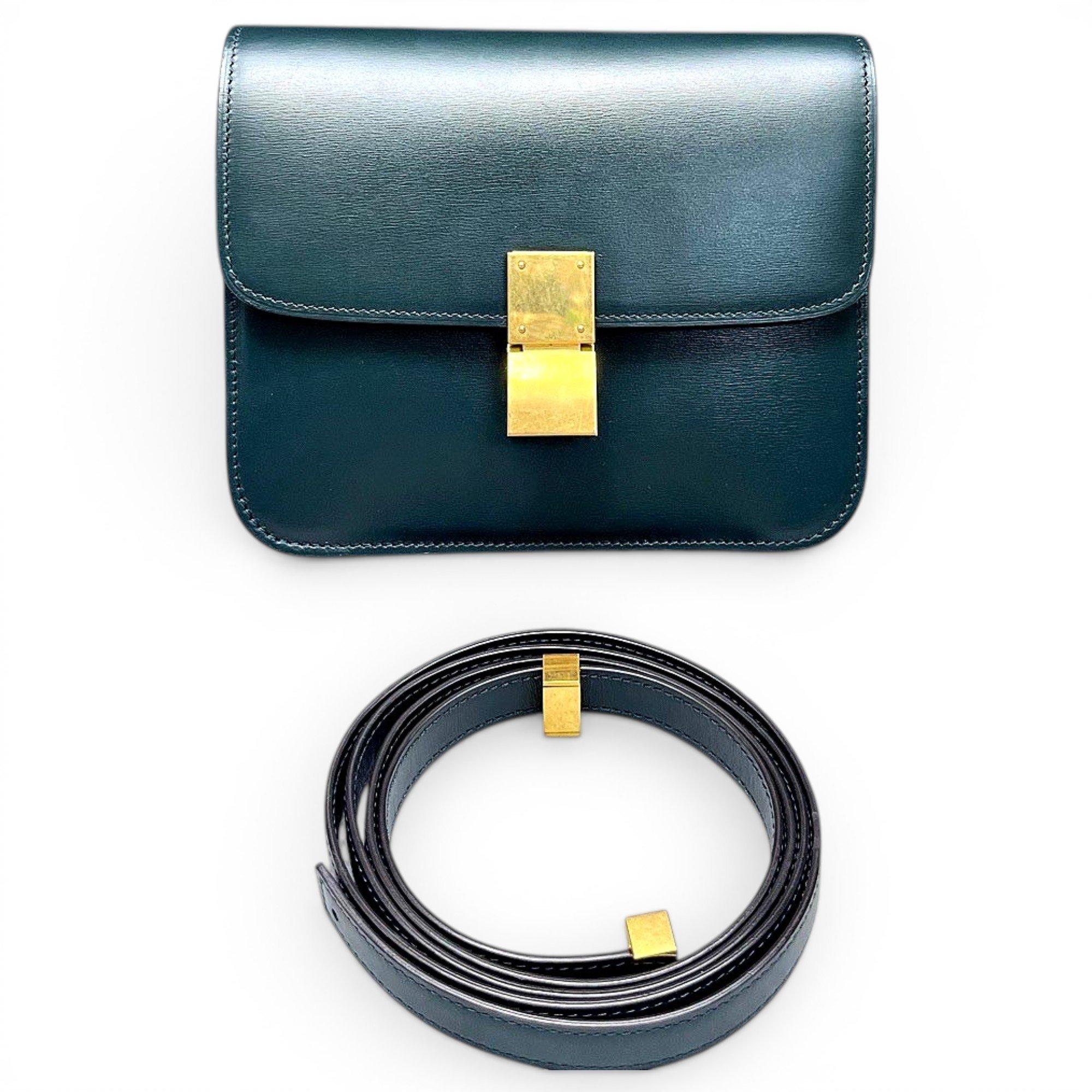 Classic leather crossbody bag