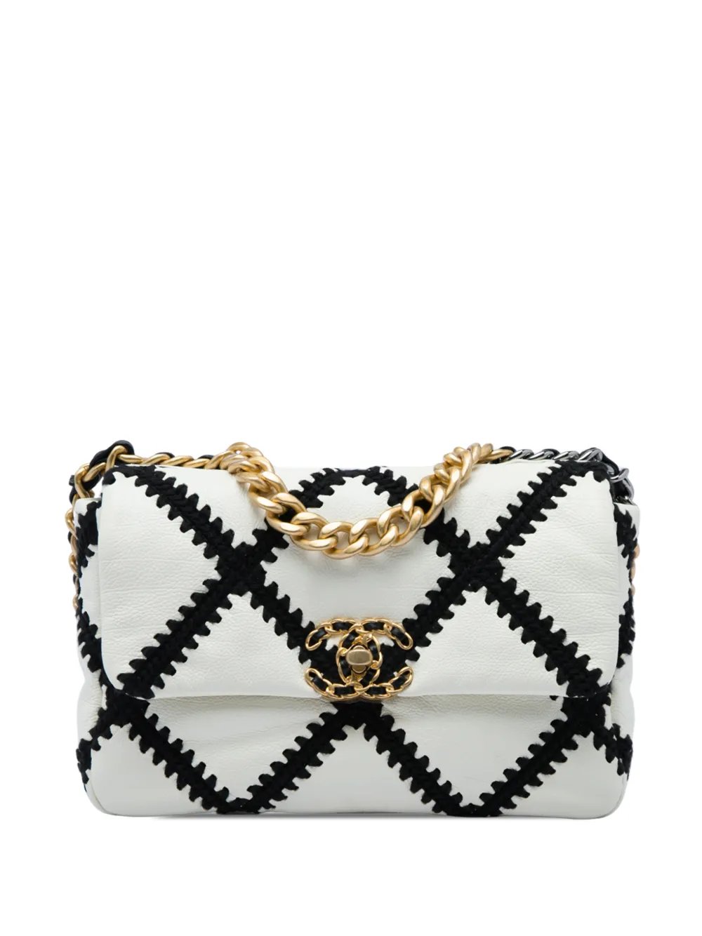 2020 Medium Crochet Calfskin 19 Flap satchel