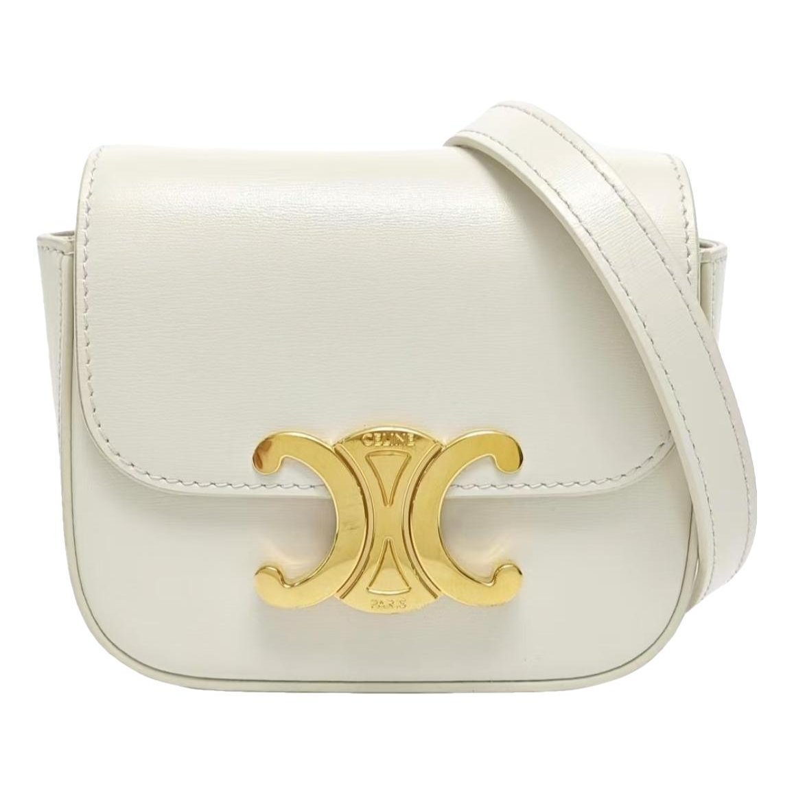 Triomphe leather mini bag