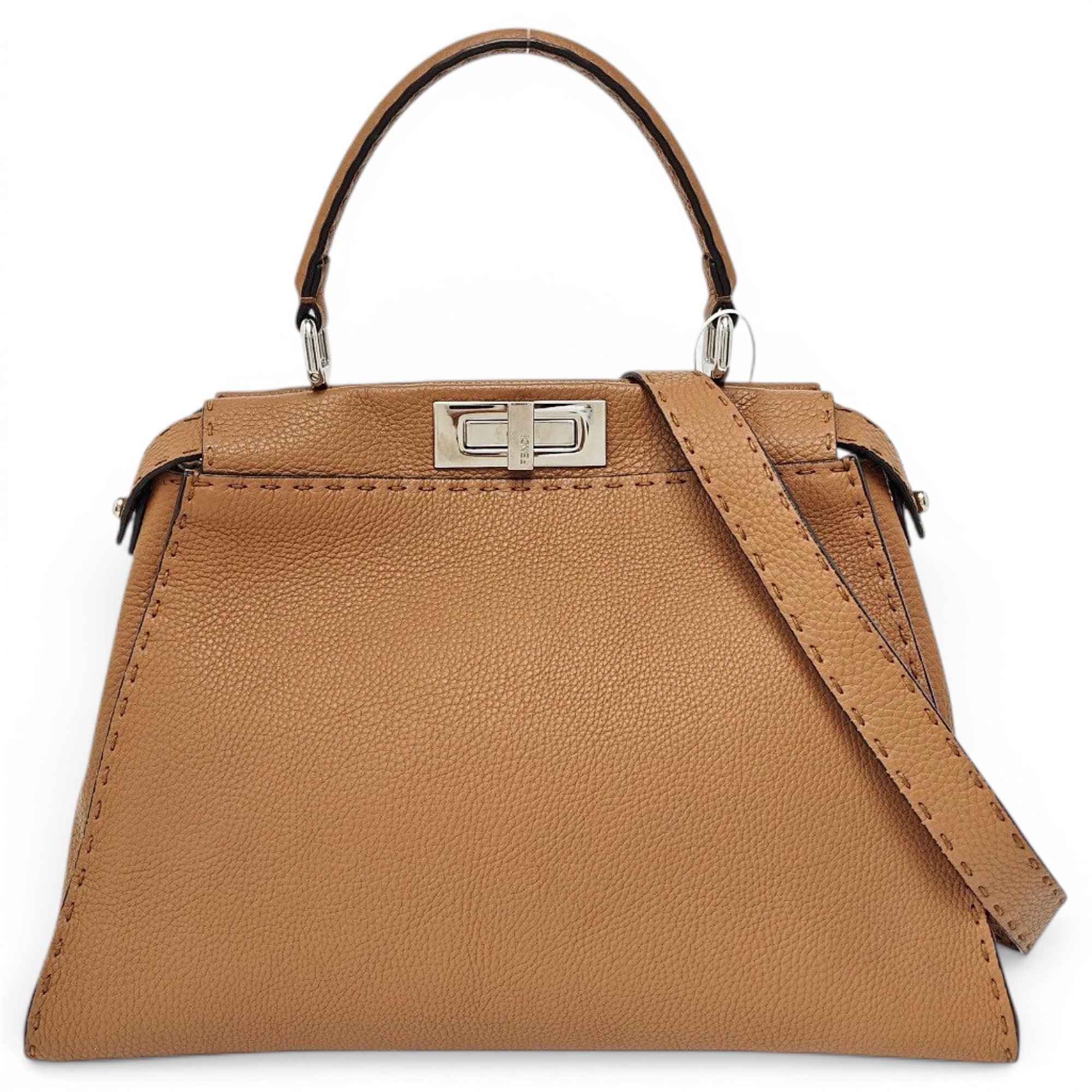 Peekaboo leather handbag