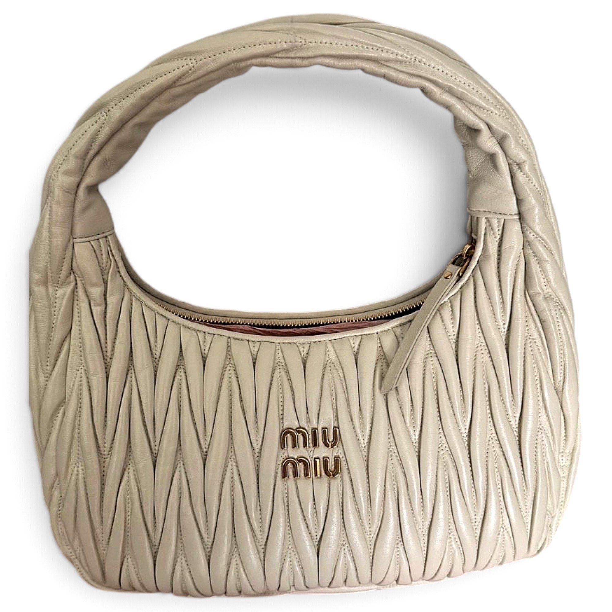 Miu Wander leather handbag