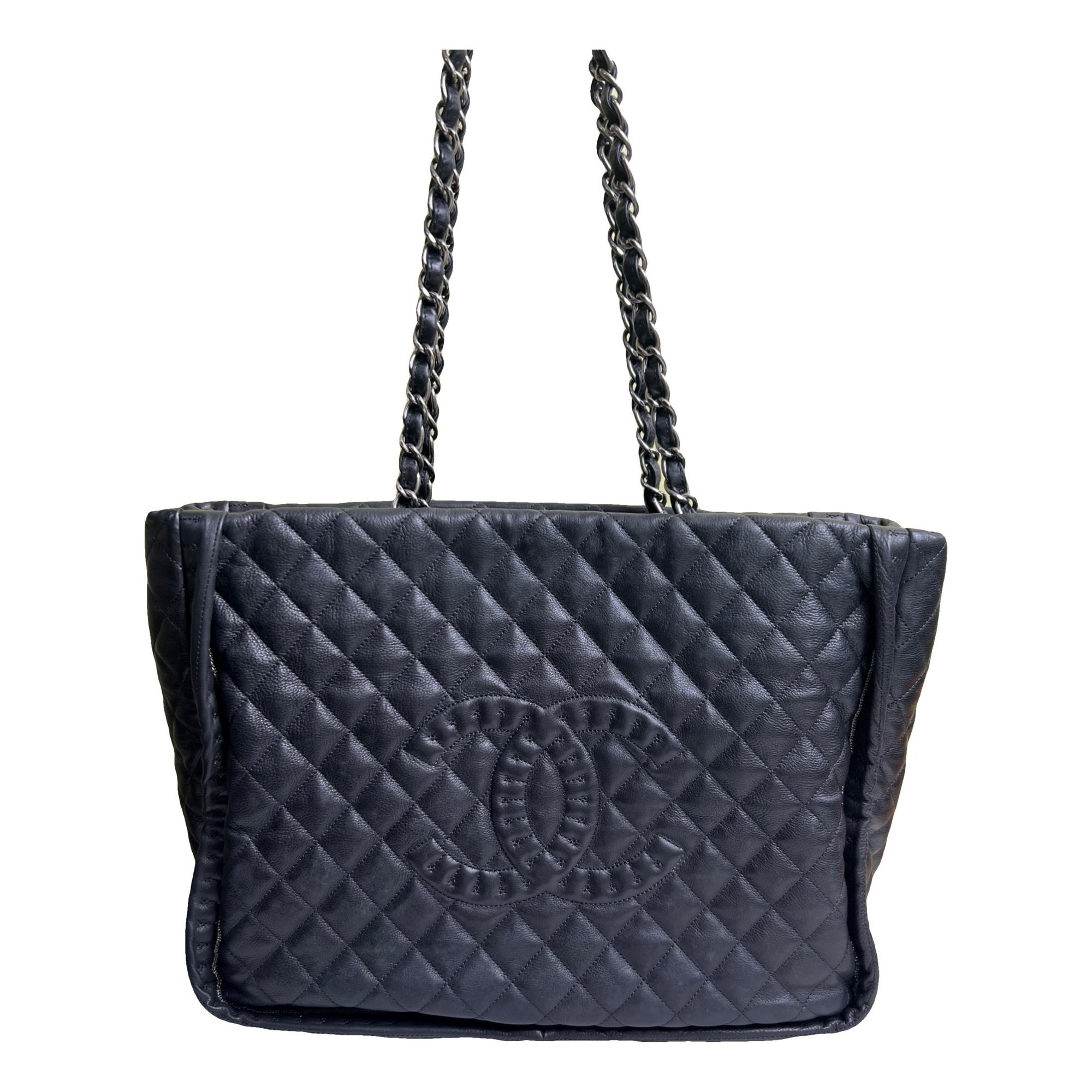 Grand shopping leather tote