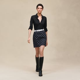 "Chaine d'Ancre" denim miniskirt