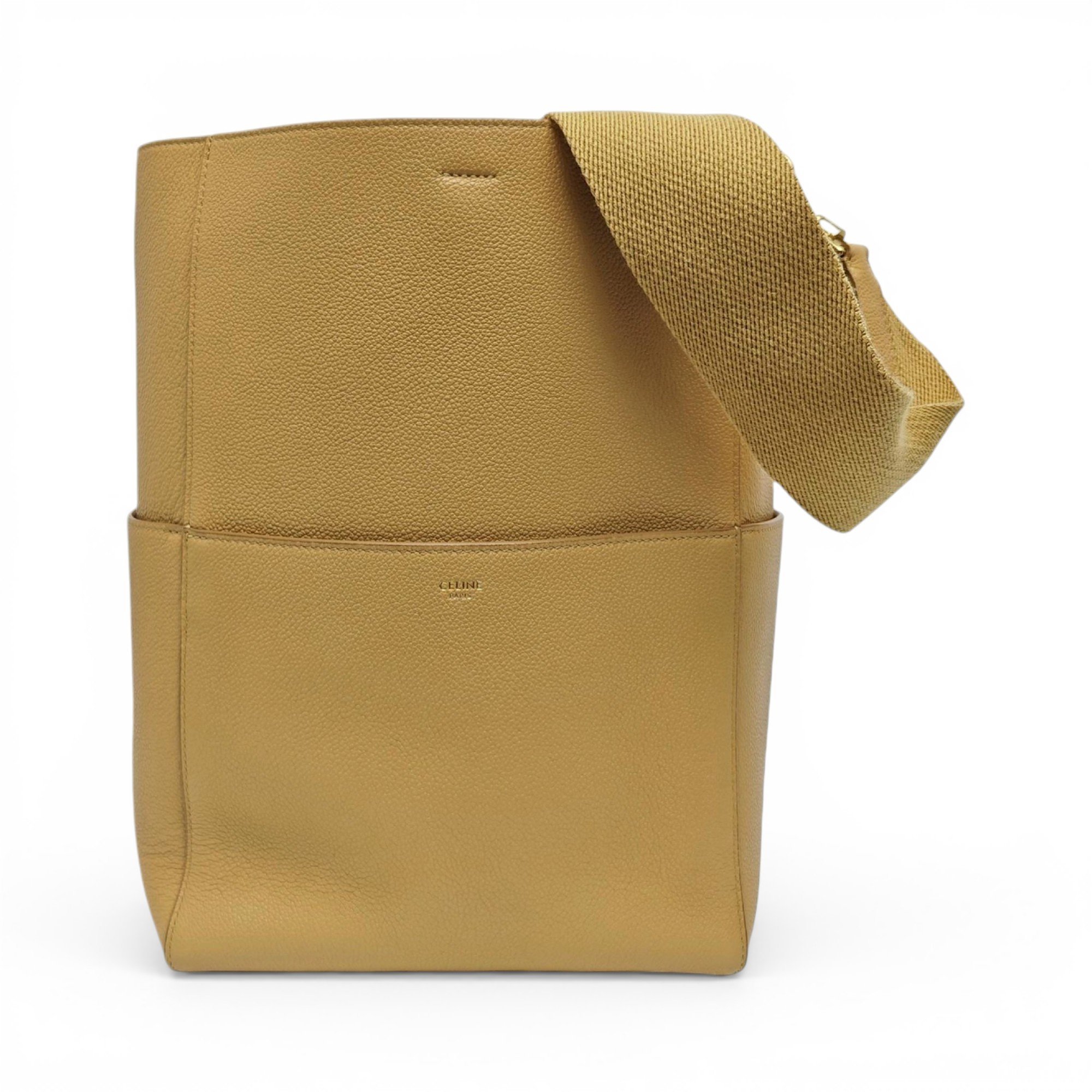 Seau Sangle leather handbag