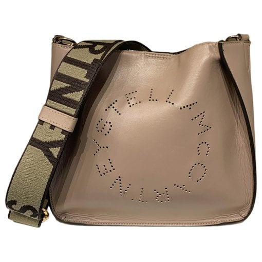 Logo vegan leather crossbody bag